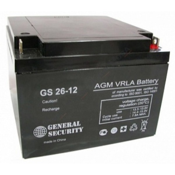 Аккумулятор General Security GS26-12