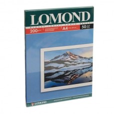 Фотобумага LOMOND Одностороняя Глянцевая, 200г/м2, A4 (21X29,7см)/50л. для струйной печати. арт.:0102020