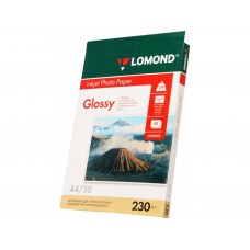 Фотобумага LOMOND Односторонняя Глянцевая, 230г/м2, A4 (21X29,7см) 50л. для струйной печати. арт.:0102022