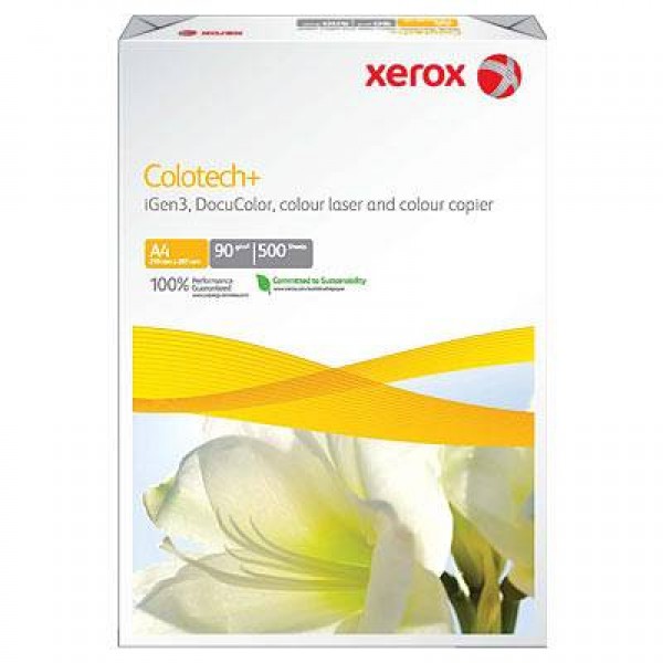 Бумага XEROX Colotech Plus без покрытия 170CIE, 90г, A3, 500 листов. Грузить кратно 5 шт. см. 003R94642 арт.:003R98839