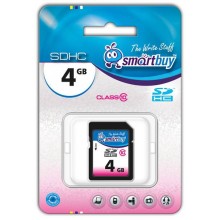 Флеш карта SD 4GB Smart Buy SDHC Class 10 арт.:SB4GBSDHCCL10