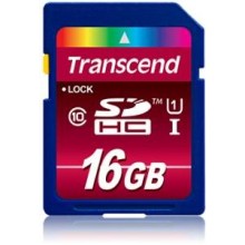 Флеш карта SD 16GB Transcend SDHC Class 10 UHS-1 Ultimate арт.:TS16GSDHC10U1