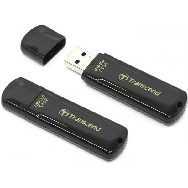 Флеш накопитель 64GB Transcend JetFlash 700, USB 3.1, Черный арт.:TS64GJF700