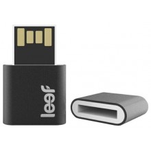 Флеш накопитель 64GB Leef Fuse, USB 2.0, магнитный черно/белый арт.:LFFUS-064GWR