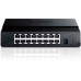 TP-Link TL-SF1016D 16-портовый настольный коммутатор 10/100 Мбит/с, 16 портов RJ45 10/100 Мбит/с, пластиковый корпус
