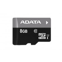 Флеш карта microSD 8GB A-DATA microSDHC Class 10 UHS-I (SD адаптер) арт.:AUSDH8GUICL10-RA1