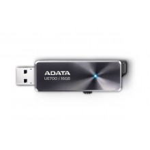 Флеш накопитель 16GB A-DATA DashDrive Elite UE700, USB 3.0, Черный, металлич. арт.:AUE700-16G-CBK