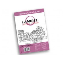 Fellowes Обложки Lamirel Chromolux A4, картонные, глянцевые, цвет: белый, 230г/м², 100шт арт.:LA-7868901