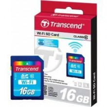 Флеш карта SD 16GB Transcend SDHC Class 10 (Wi-Fi) арт.:TS16GWSDHC10