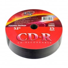 Диск CD-R VS 700 Mb, 52x, Shrink (25), (10/600) арт.:VSCDRSH2501