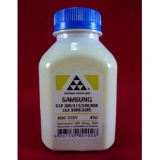 AQC-RUS Тонер SAMSUNG CLP 300/315/320/325/360/415/500/510/600/610/660/CLX3300/3305 Yellow (фл. 45г) AQC-США фас.Россия арт.:AQC-235Y
