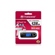 Флеш накопитель 128GB Transcend JetFlash 790, USB 3.1, Черный/Синий арт.:TS128GJF790K Флеш накопитель 128GB Transcend JetFlash 790, USB 3.1, Черный/Синий арт.:TS128GJF790K