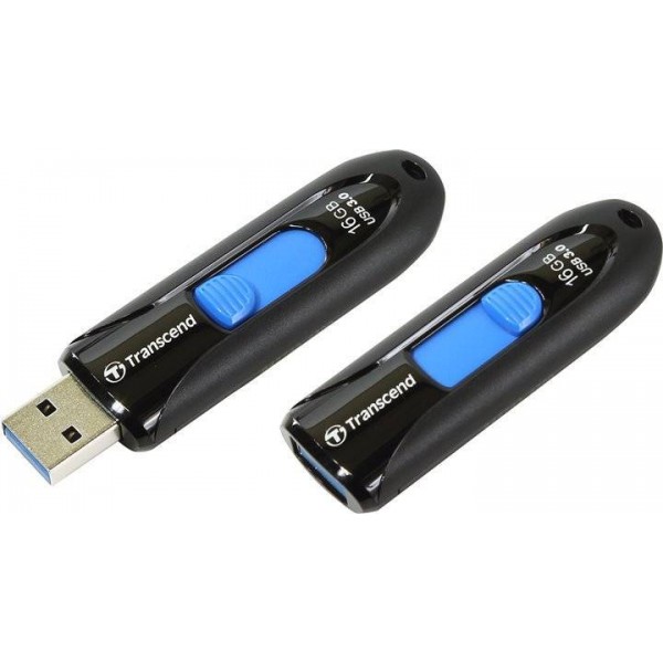 Флеш накопитель 16GB Transcend JetFlash 790, USB 3.1, Черный/Синий арт.:TS16GJF790K