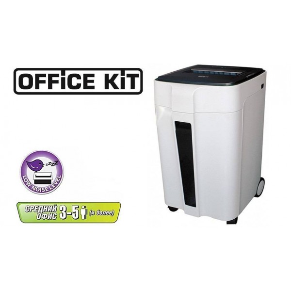 Шредер Office Kit S240 - 1,9 х 10 мм /15 лист./ 40 литр./ кл.4/ световая индикация / скобы-скрепки-карты - CD /выдвижн. арт.:OK1910S240