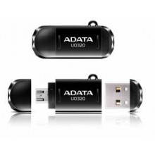Флеш накопитель 16GB A-DATA DashDrive UD320 OTG, USB 2.0/MicroUSB, Черный арт.:AUD320-16G-RBK