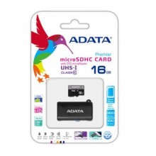 Флеш карта microSD 16GB A-DATA microSDHC Class 10 UHS-I (OTG/USB Reader) арт.:AUSDH16GUICL10-ROTGMBK