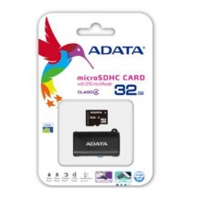 Флеш карта microSD 32GB A-DATA microSDHC Class 10 UHS-I (OTG/USB Reader) арт.:AUSDH32GUICL10-ROTGMBK