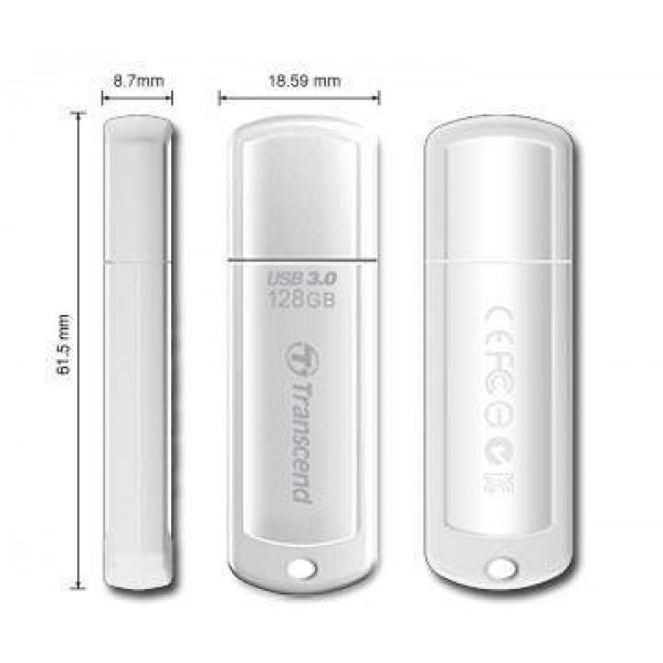 Флеш накопитель 128GB Transcend JetFlash 730 USB 3.1, Белый арт.:TS128GJF730