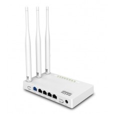 Netis WF2409E Wi-Fi роутер N300, до 300 Мбит/с, 2,4 ГГц, 802.11n, LAN 4x100 Мбит/с, белый, 3x5dBi внешние антенны