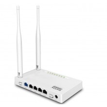 Netis WF2419E Wi-Fi роутер N300, до 300 Мбит/с, 2,4 ГГц, 802.11n, LAN 4x100 Мбит/с, белый, 2x5dBi внешние антенны
