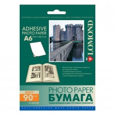 Самоклеящаяся фотобумага LOMOND, фА6 (105 х 148,5мм.), Матовая, 90 г/м2 арт.:2213003