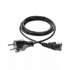 VCOM Кабель компьютер - розетка 220V <1.8м> (Европейский стандарт), TELECOM арт.:TP021-1.8-BK