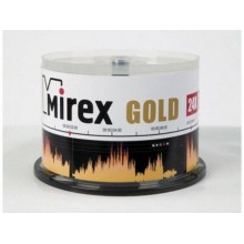 Диск CD-R Mirex 700 Mb, 24х, Gold, Cake Box (50), (50/300) арт.:UL120054A8B