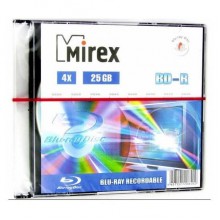 Диск BD-R Mirex 25 Gb, 4x, Slim Case (1), (1/50) арт.:UL141002A4S