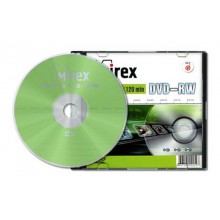 Диск DVD-RW Mirex 4.7 Gb, 4x, Slim Case (1), (1/50) арт.:UL130032A4S