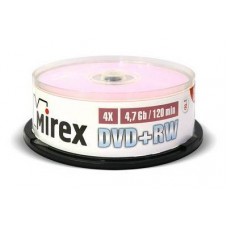 Диск DVD+RW Mirex 4.7 Gb, 4x, Cake Box (10), (10/300) арт.:UL130022A4L