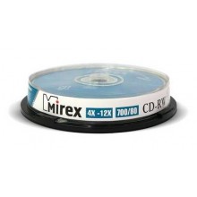 Диск CD-RW Mirex 700 Mb, 12х, Cake Box (10), (10/300) арт.:UL121002A8L