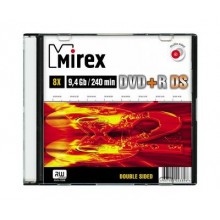 Диск DVD+R Mirex 9.4 Gb, 8x, Slim Case (1), Double Side (1/50) арт.:UL130042A8S