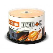 Диск DVD+R Mirex 4.7 Gb, 16x, Cake Box (50), (50/300) арт.:UL130013A1B