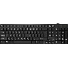 Defender Клавиатура проводная Accent SB-720 RU, компактная, мембранная, влагоустойчивая, чёрный, USB. арт.:45720
