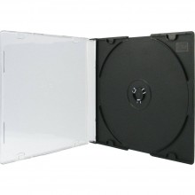 Бокс Mirex для CD/DVD пластиковый Slim Case черный (200 шт.) арт.:37704-00000010