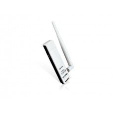 TP-Link TL-WN722N Wi-Fi USB-адаптер высокого усиления N150, до 150 Мбит/с на 2,4 ГГц, 1 внешняя антенна, USB 2.0