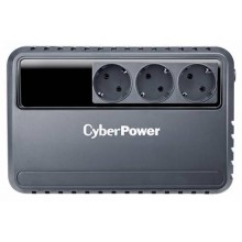 ИБП CyberPower BU600E Line-interactive 600VA/360W (Euro x3, 240x91.5x158(мм), 3,8кг)