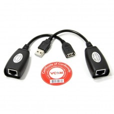 Адаптер-удлинитель USB-AMAF/RJ45, по витой паре до 45m , VCOM арт.:CU824