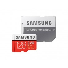Флеш карта microSD 128GB SAMSUNG EVO PLUS microSDXC Class 10, UHS-I, U3 (SD адаптер) 90MB/s,100MB/s арт.:MB-MC128GA/RU