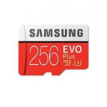 Флеш карта microSD 256GB SAMSUNG EVO PLUS microSDXC Class 10, UHS-I, U3 (SD адаптер) 90MB/s,100MB/s арт.:MB-MC256GA/RU