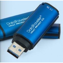 Kingston Technology Флеш накопитель 4GB Kingston DataTraveler Vault Privacy DTVP30, 256bit AES Encrypted, USB 3.0, водонепроницаемый, Синий арт.:DTVP30/4GB
