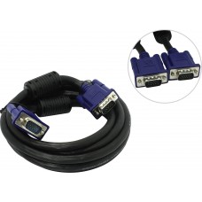 VCOM Кабель монитор-SVGA card (15M-15M) 3м 2 фильтра Aopen/Qust <ACG341AD-3M>