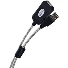 VCOM Кабель-адаптер USB2.0-repeater, удлинительный активный <Am-->Af> 5м Aopen/Qust <ACU823-5M>