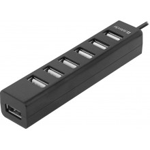 Defender Универсальный USB разветвитель Quadro Swift USB2.0, 7 портов арт.:83203