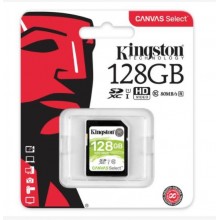Kingston Technology Флеш карта SD 128GB Kingston SDXC Class 10 UHS-I U1 Canvas Select 80Mb/s арт.:SDS/128GB