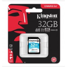 Kingston Technology Флеш карта SD 32GB Kingston SDHC Class 10 UHS-I U3 V30 Canvas Go 45MB/s арт.:SDG/32GB