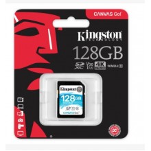 Kingston Technology Флеш карта SD 128GB Kingston SDXC Class 10 UHS-I U3 V30 Canvas Go 45MB/s арт.:SDG/128GB
