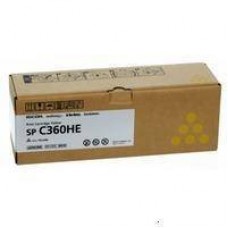 Тонер-картридж тип SP C360HE (5K) желтый Ricoh SP C360DNw/SP C360SNw/SP C360SFNw/SP C361SFNw арт.:408187