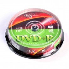 Диск DVD+R VS 4.7 Gb, 16x, Cake Box (10), (10/200) арт.:VSDVDPRCB1001