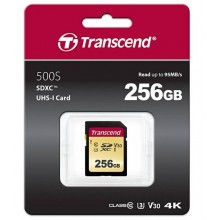 Флеш карта SD 256GB Transcend SDХC UHS-I U3, MLC арт.:TS256GSDC500S